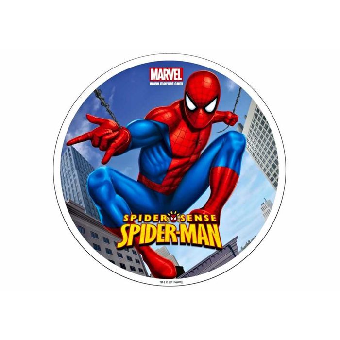 opłatek na tort spiderman 20cm