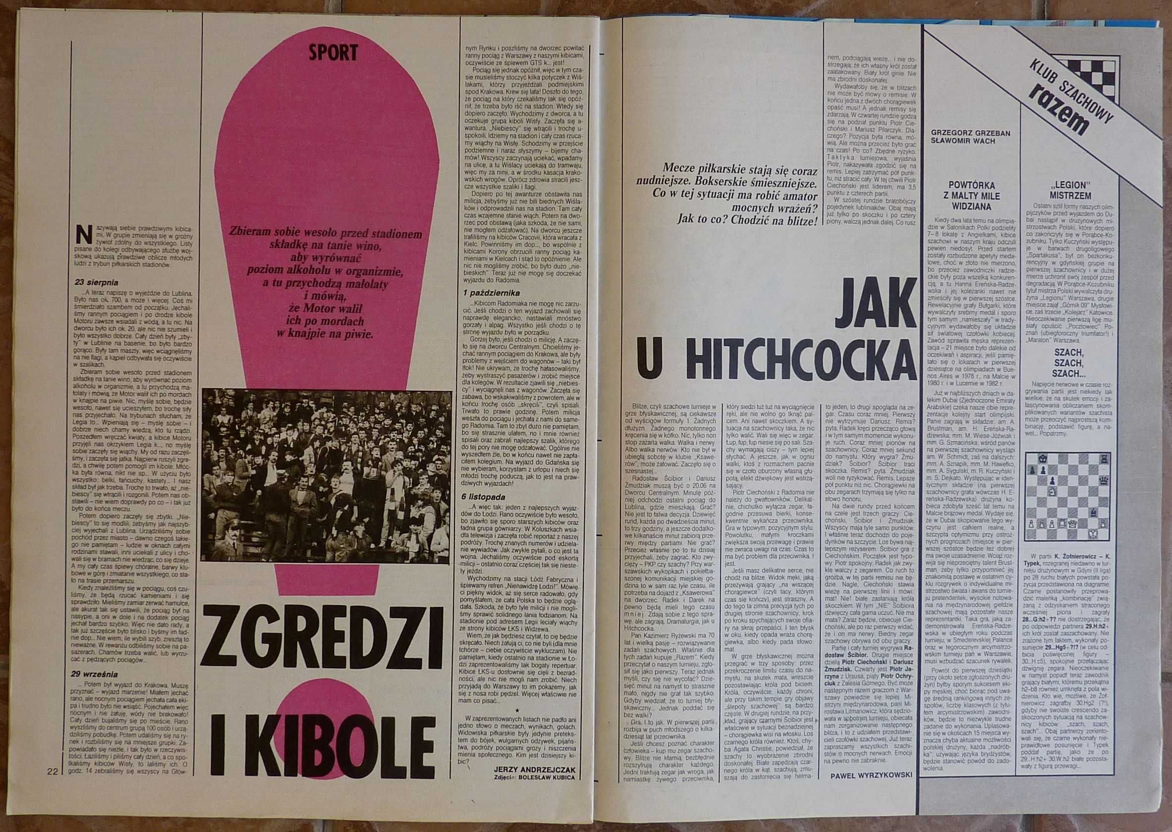 RAZEM tygodnik nr 46/1986 - wywiad - ROMAN BOROWSKI
