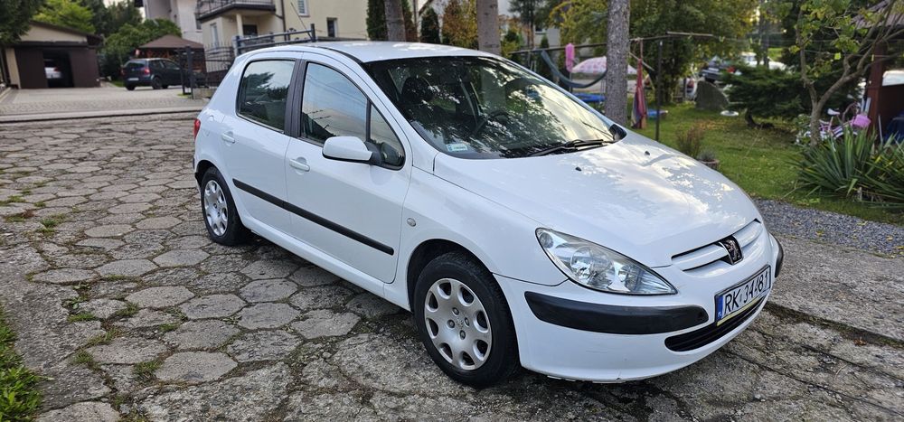 Ładny biały peugeot 307 1.4 b do jazdy bez korozji okazja!