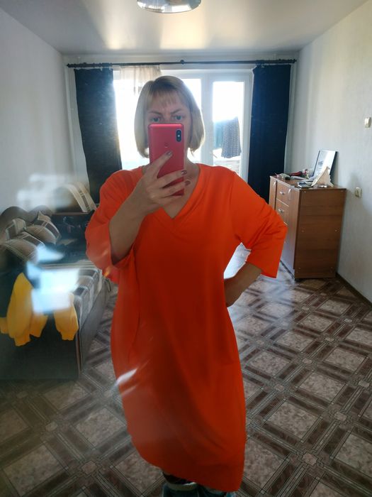 Сарафан сукня великого розміру жіноча. Трикотажна зимня.