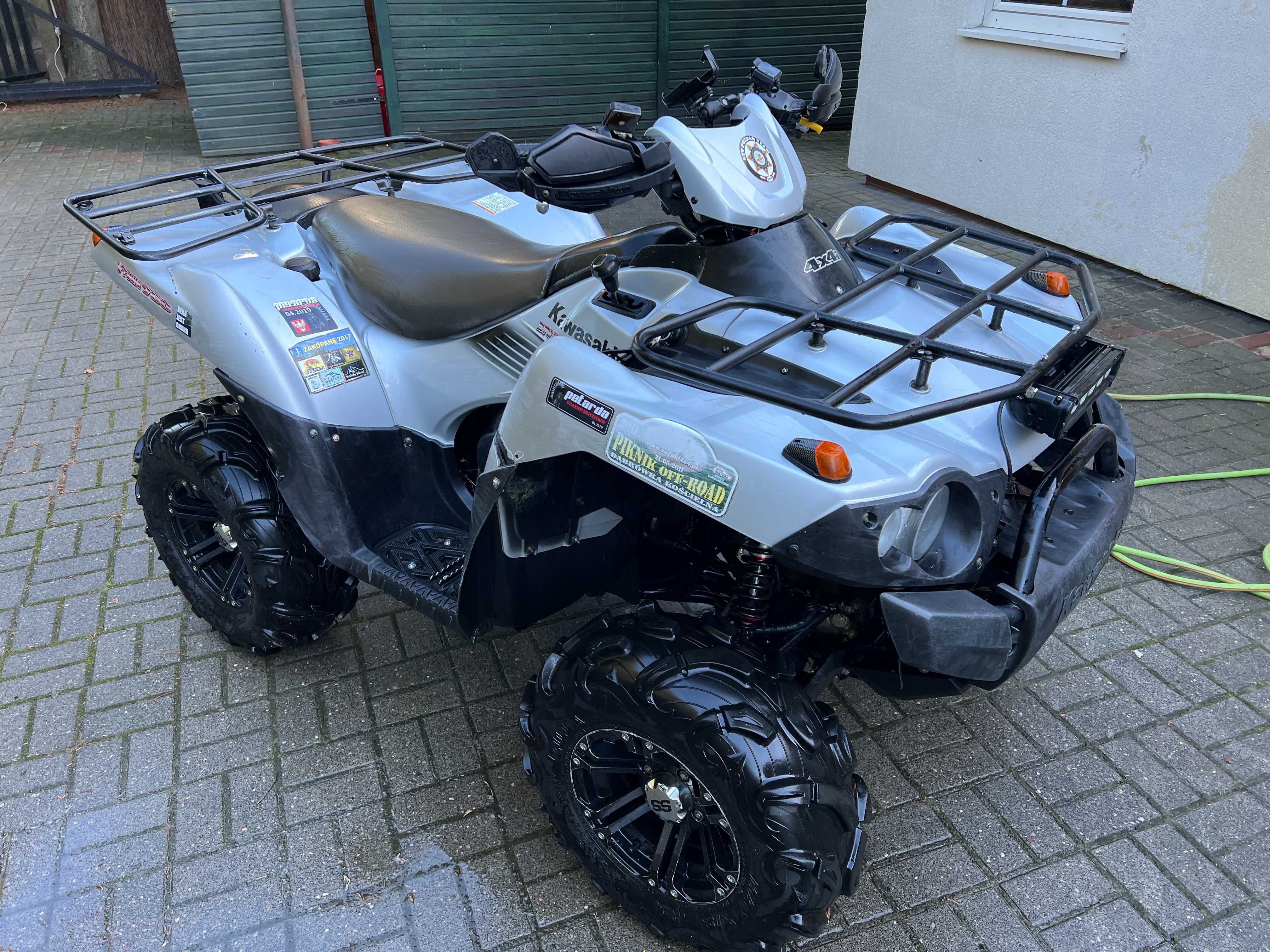 Kawasaki Brute Force, zawieszenie ELKA, po remoncie