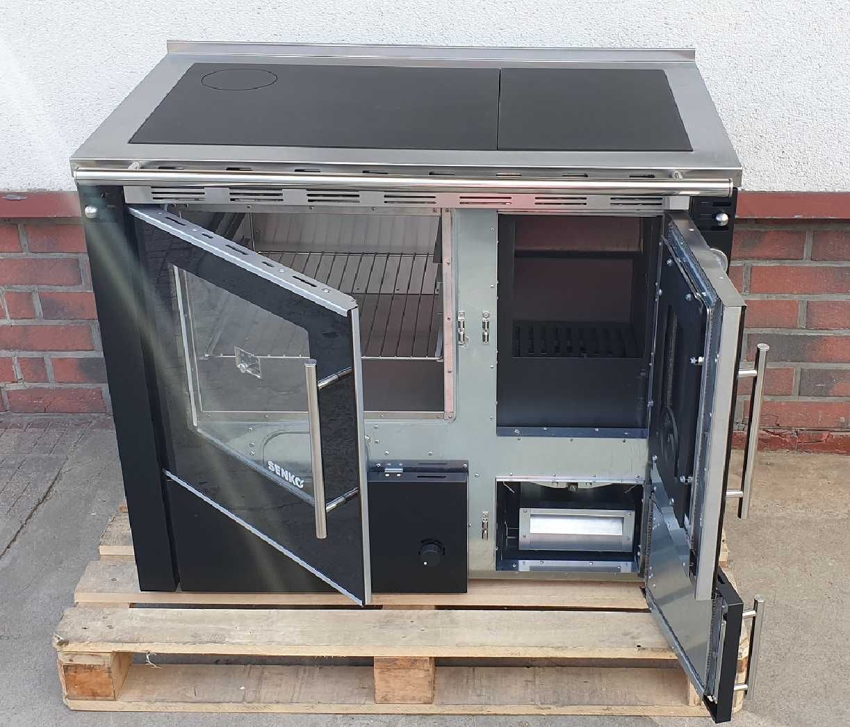 SENKO C-25 Premium - black z funkcją c.o. 25 KW. LEWA