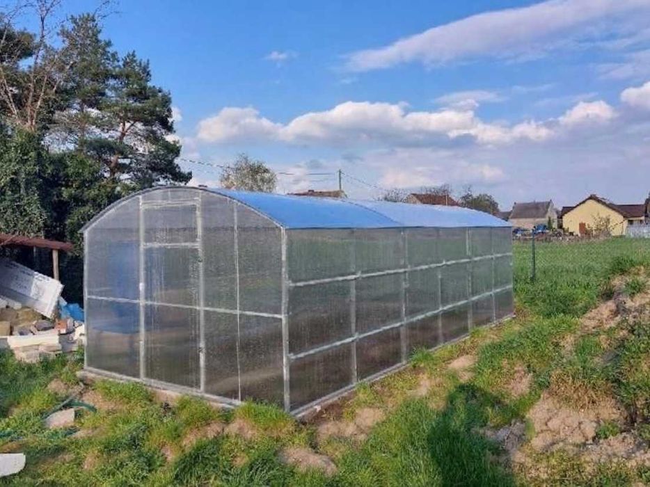 Szklarnia Tunel 2.5x4 2.5x6 2.5x8m z poliwęglanu 4/6 mm Profil 40x20mm