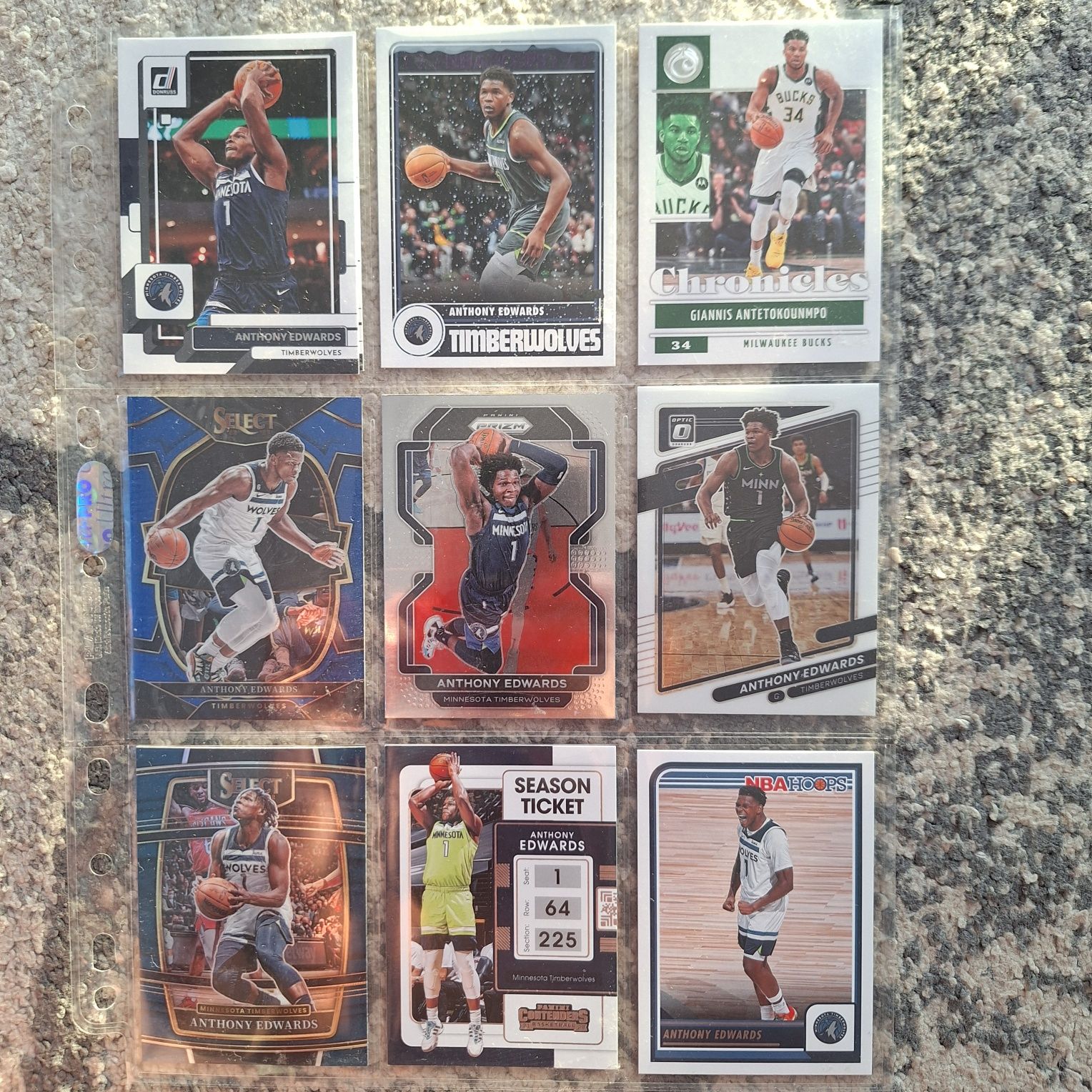 Karty NBA Luka, Giannis, Curry, Lillard, Zion, Tatum,Morant