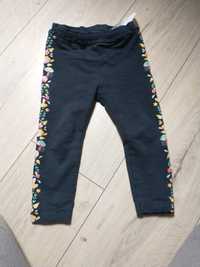 Granatowe legginsy spodnie dla dziewczynki rozm 92