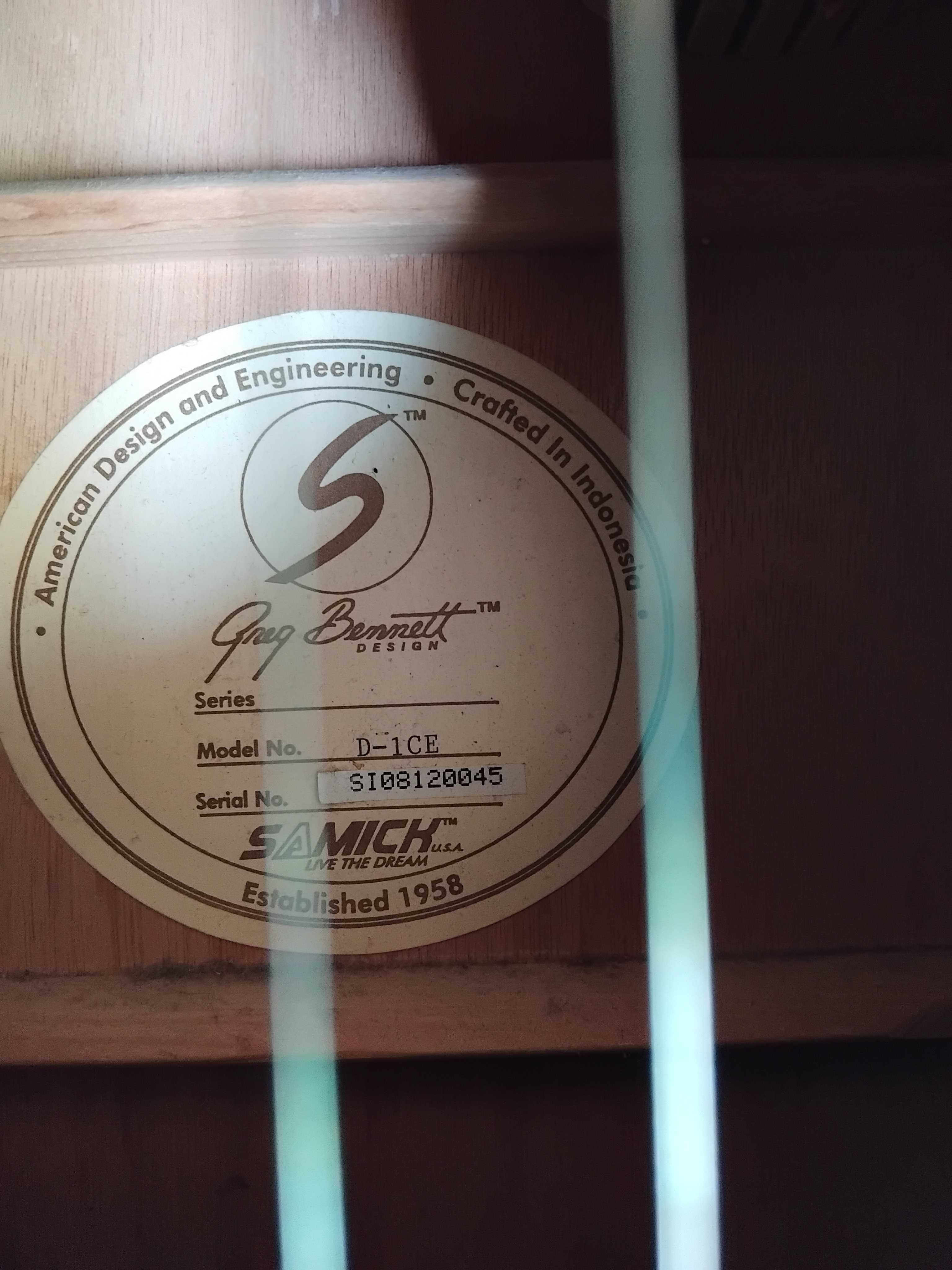 Gitara elektoakustyczna Samick Geeg Bennet