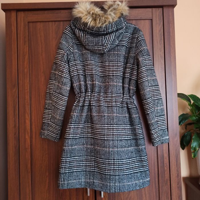 Sinsay płaszcz damski z kapturem rozmiar XS/S