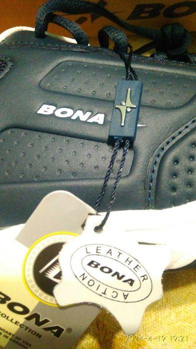 Кроссовки кожаные BONA, новые/45 размер/29,5 см. стелька