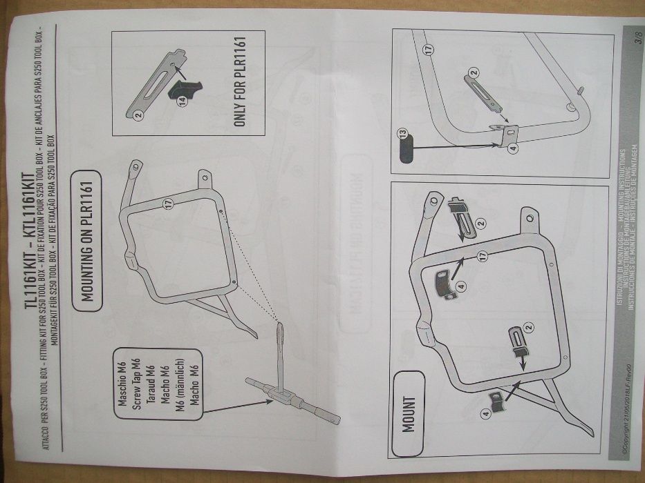 TL1161KIT zestaw CRF1000L ADV SPORT (18>19) Honda + skrzynka S250