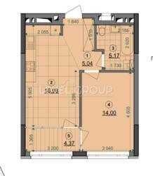 Продаж 1-кімнатної квартири без ремонту ЖК Діброва Парк 45 м²