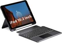 Doohoeek etui klawiatura LED RGB iPad 10.2" iPad 9/8/7 Air 3 Pro 10.5"