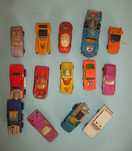 13 carrinhos vintage Matchbox, Majorette etc.