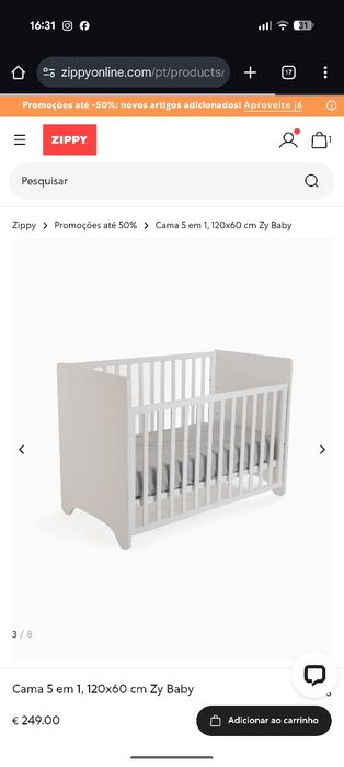 Berço de bebe 5 em 1