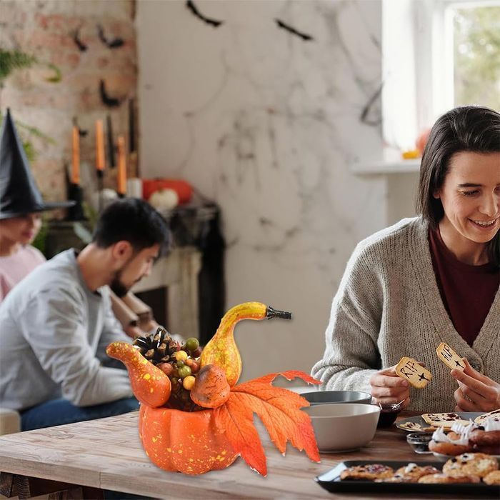 ZOOMPIL Sztuczne Plastikowe Dynie na Halloween 2 sztuki