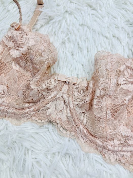 Biustonosz miękki fiszbiny 70D beżowy Change