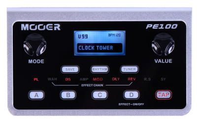 Mooer PE100 – multiefekt gitarowy zasilany bateriami