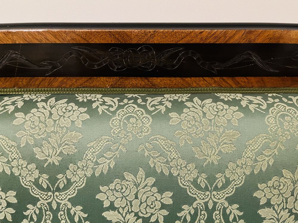 Sofa Biedermeier. Mahoń. Palisander. XIX. Antyk.