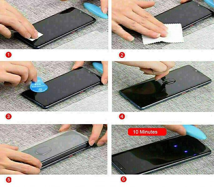 Szkło Hartowane UV+ Lampa UV do iPhone 11 Pro Max / XS Max