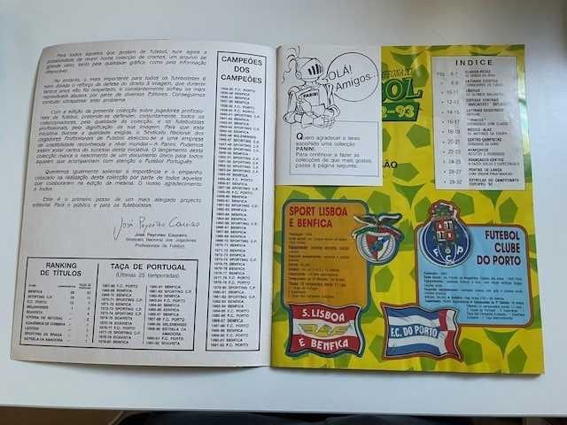 Caderneta Completa Futebol 92/93