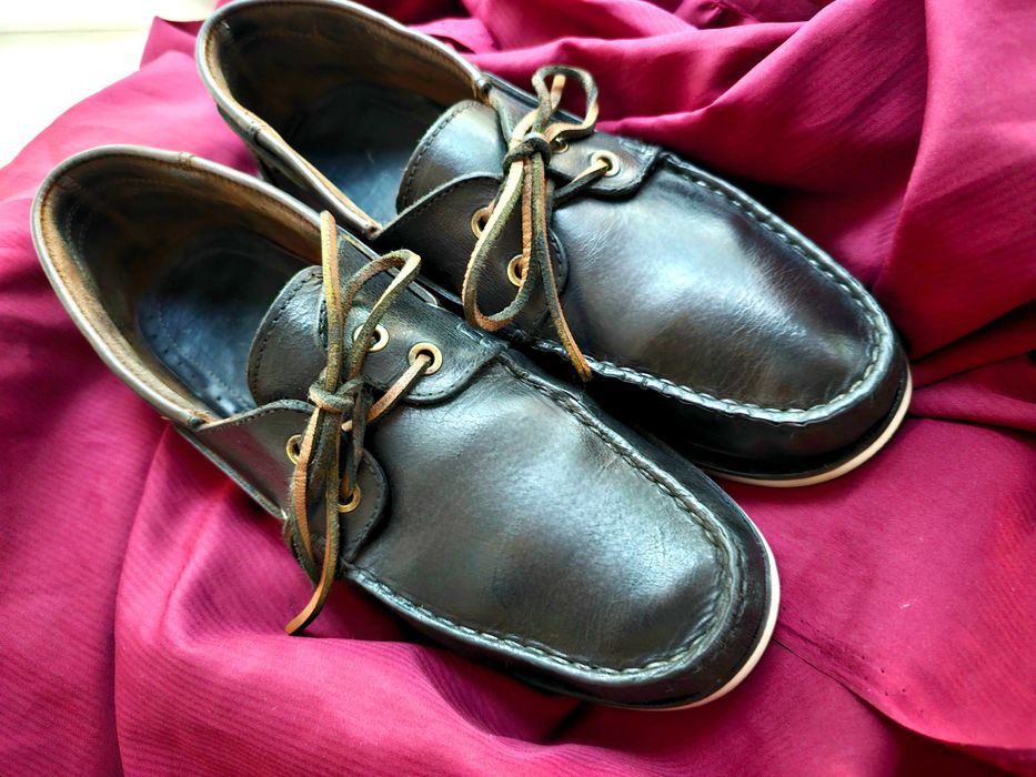 Продам оригинальные топсайдеры мокасины из кожи (Португалия)