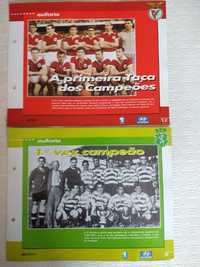 Separata rara Futebol Benfica Sporting caderneta cromos