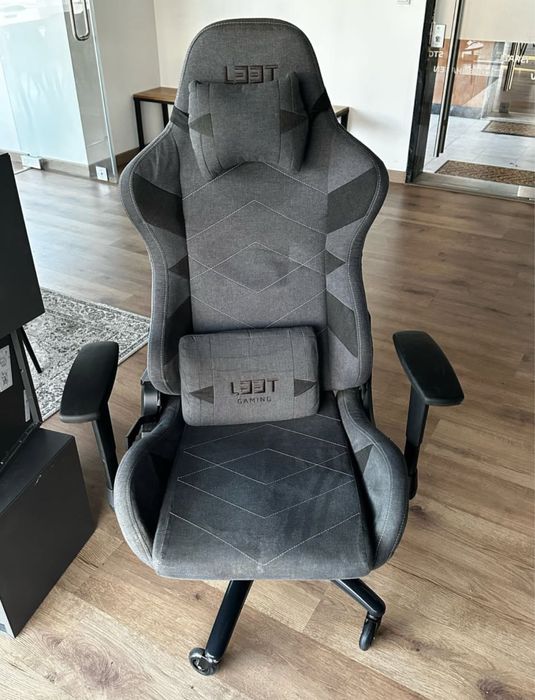 Cadeira Gaming L33T Elite V4 - Cinzento Escuro