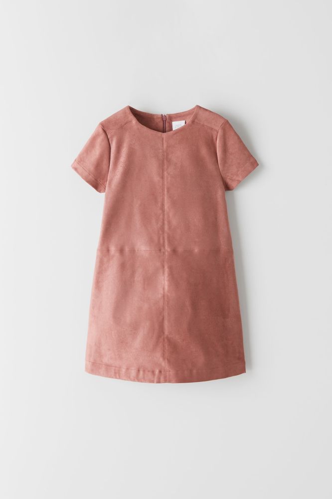 Платье zara велюровое 13-14 л  164рост