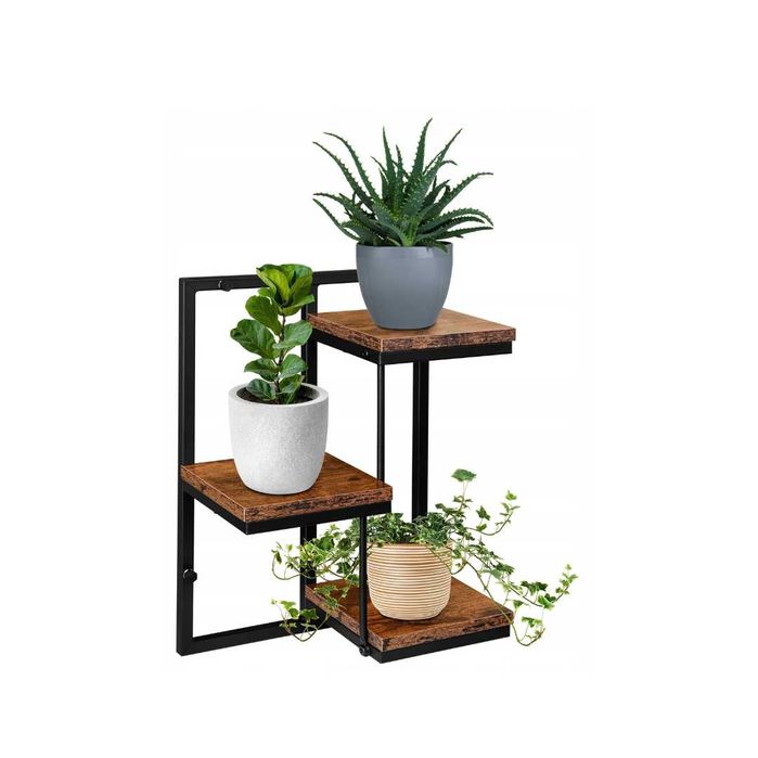 Kwietnik ścienny wiszący regał na kwiaty metalowy