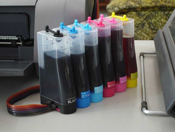 Instalação de sistema de tinta continuo tinta para impressoras