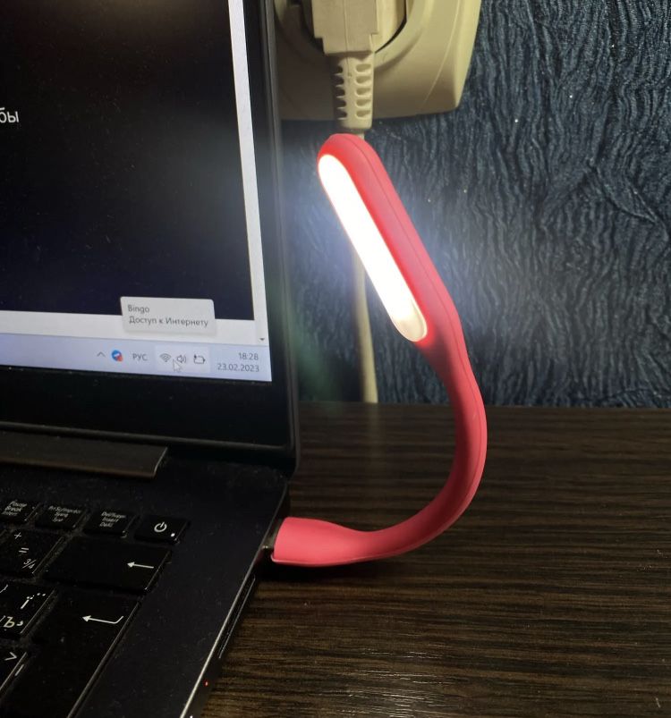 LED нічник, лампа від USB