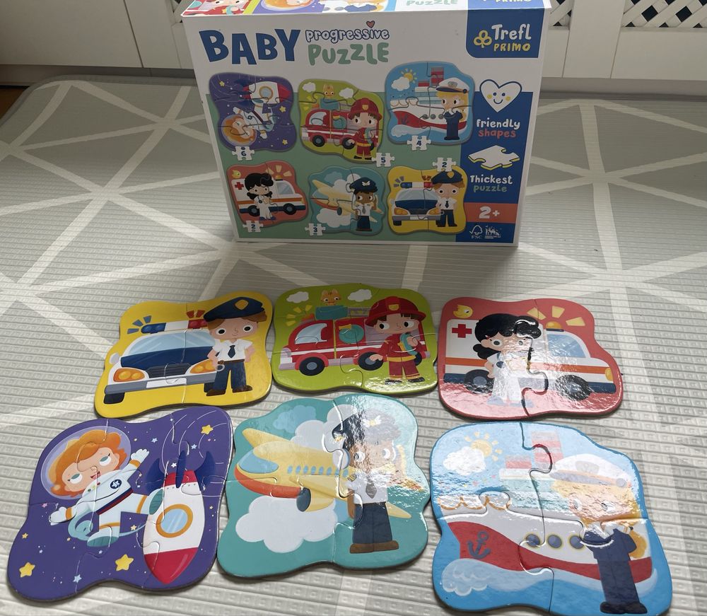 Puzzle 4 zestawy dla dwulatka