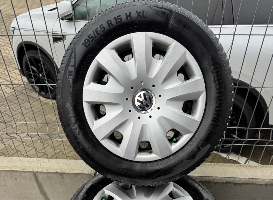 Koła VW 15” 5x112 Continental All Season 2023 rok + org kołpak