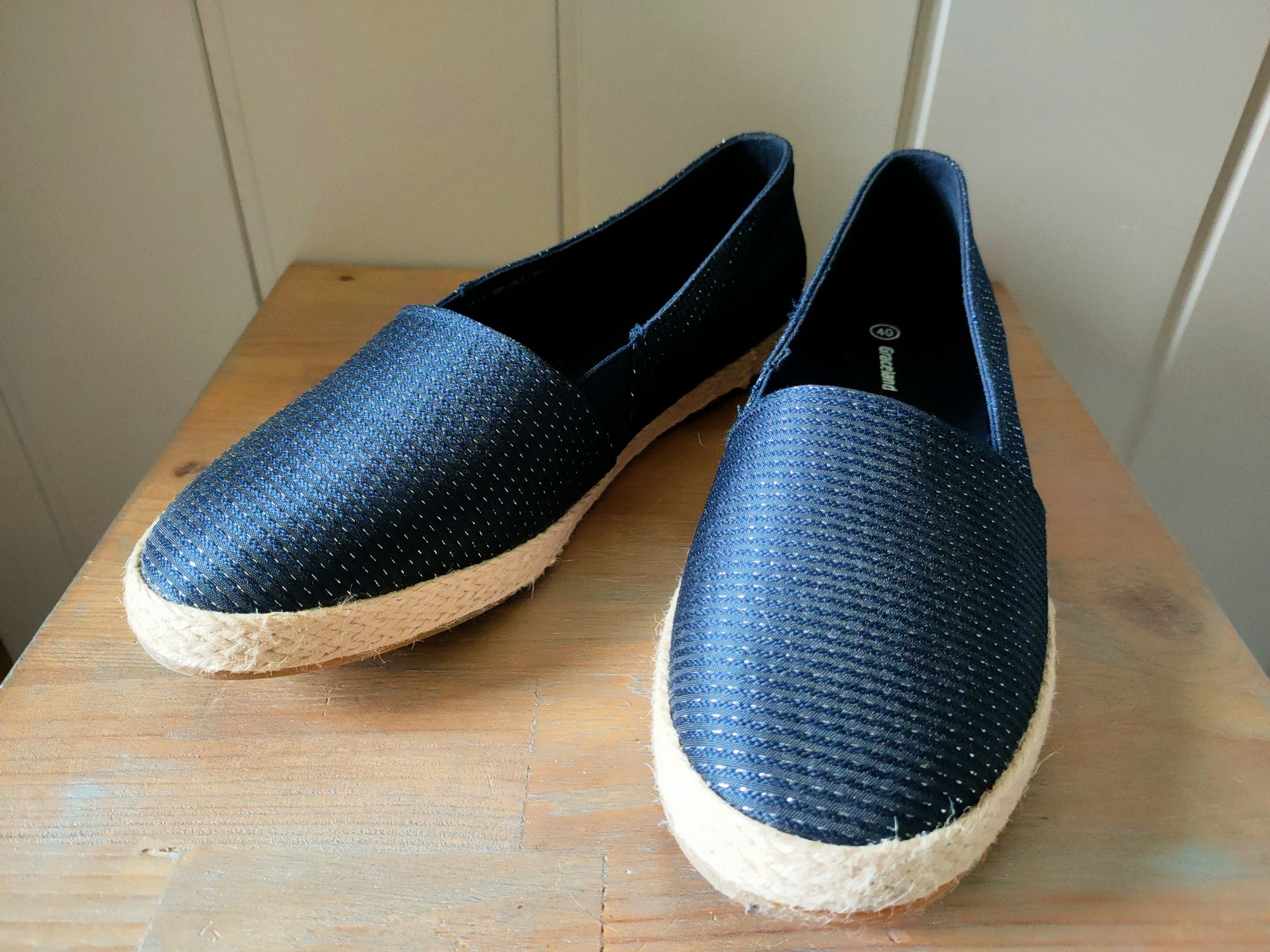 Granatowe Espadryle/ Graceland/ size 40