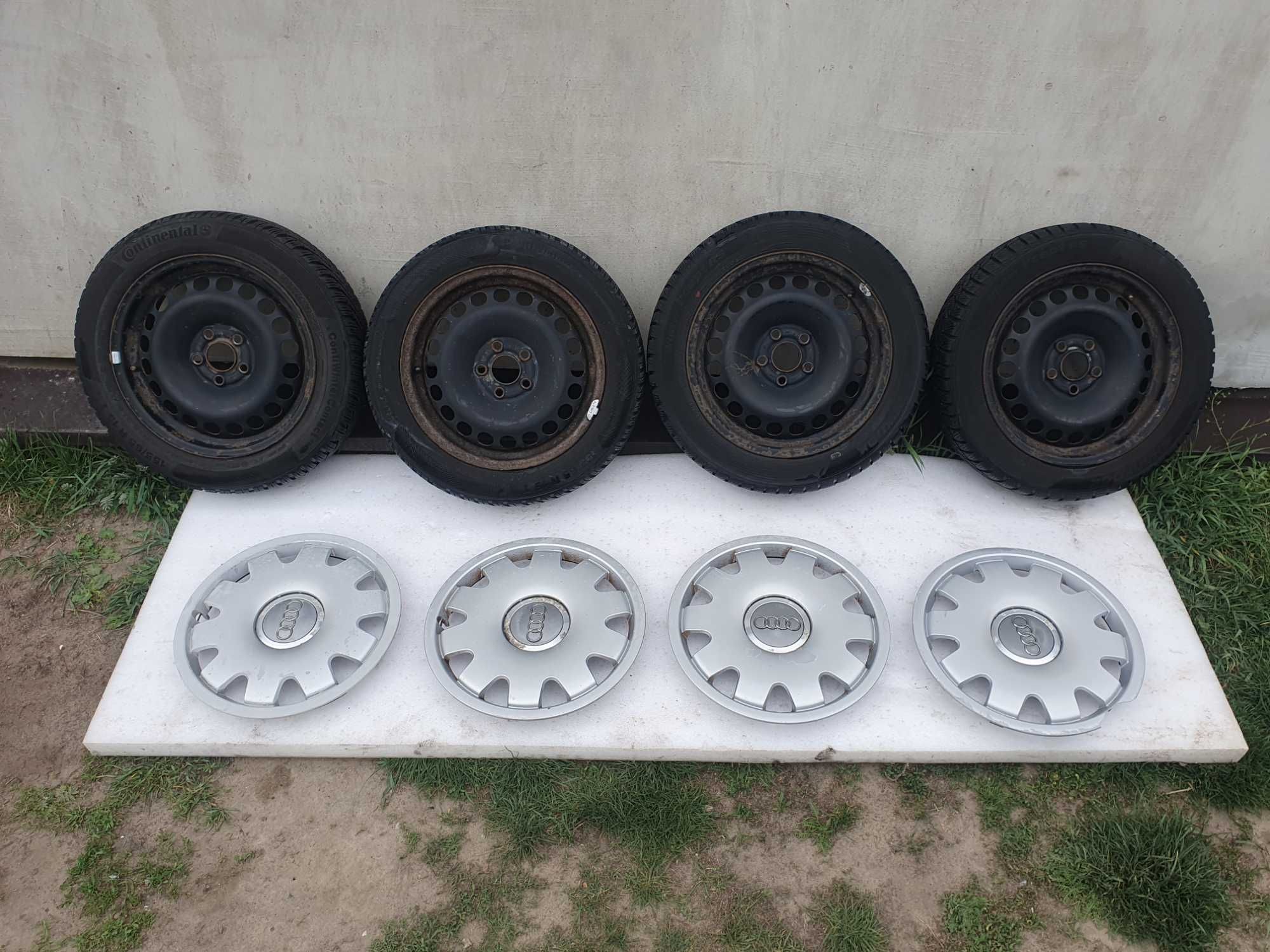 Koła opony felgi kołpaki Audi a2 15 cali opony 155/65/15 komplet
