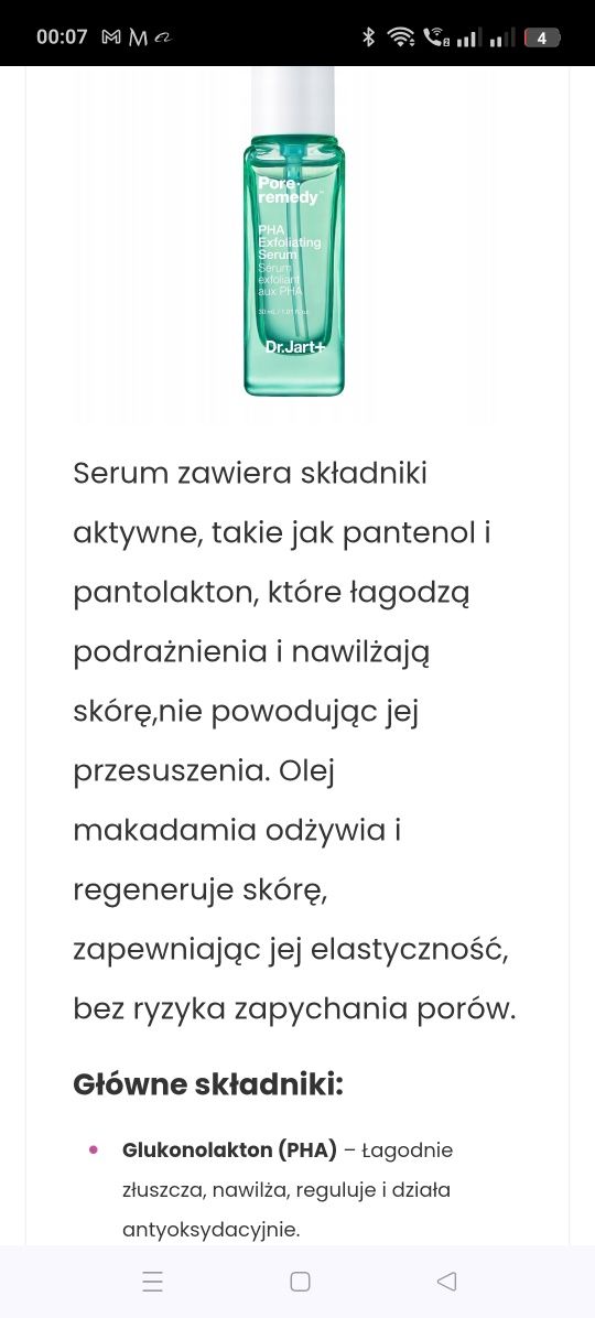 Serum do twarzy nawilżające ,zapobiega wytwarzaniu sebum