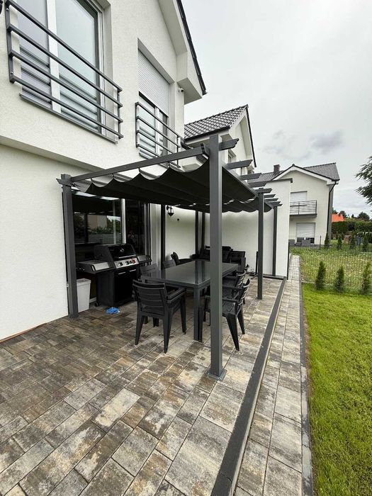 Pergola aluminiowa 3x6 Anatracyt Materiałowy Dach