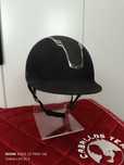 55;56;57 S-M Kask jeździecki KnightsBridge czarny brokat
