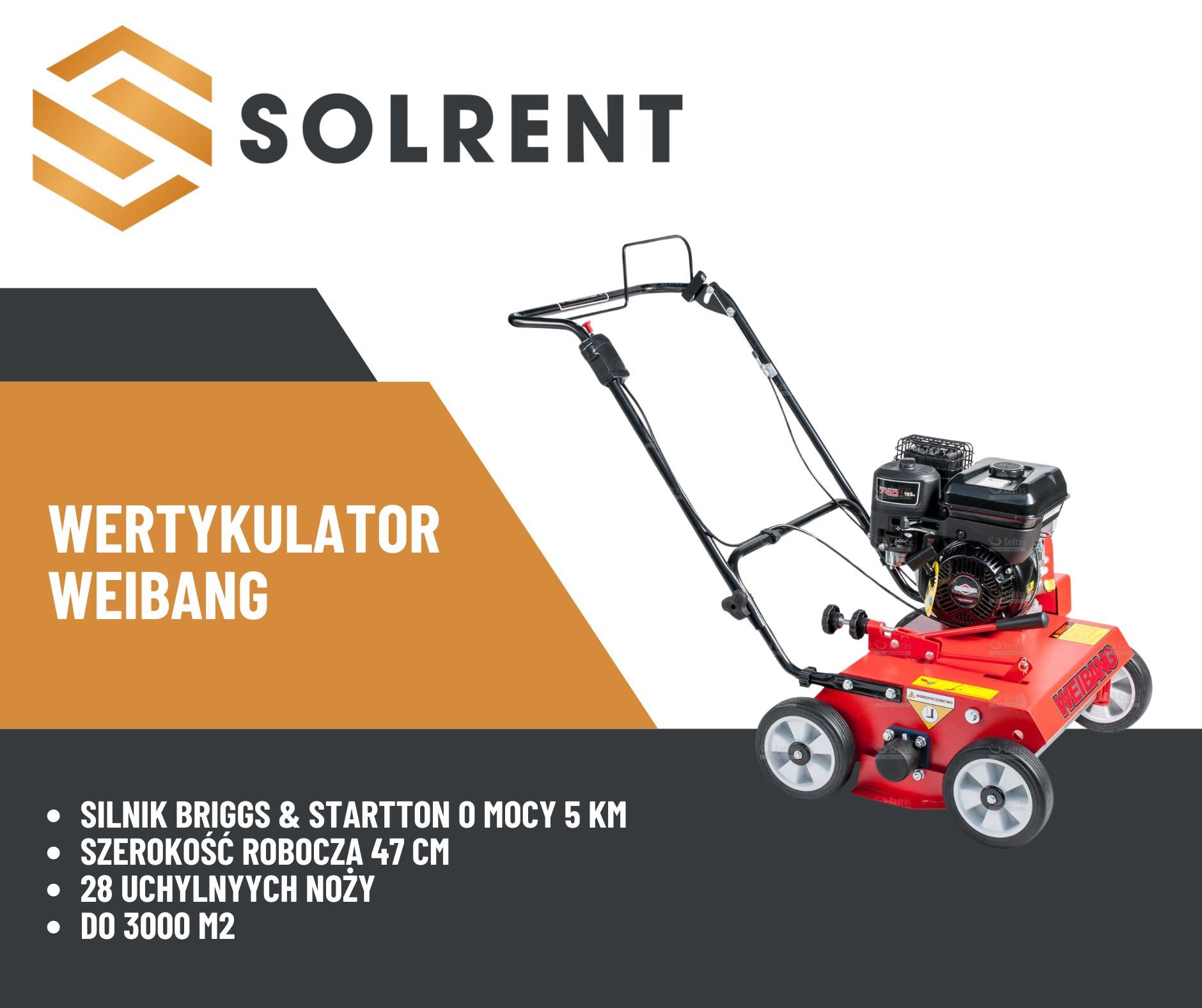 Wynajem WERTYKULATOR spalinowy WEIBANG wb486crb