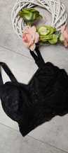 Nowy czarny biustonosz bralet rozm S