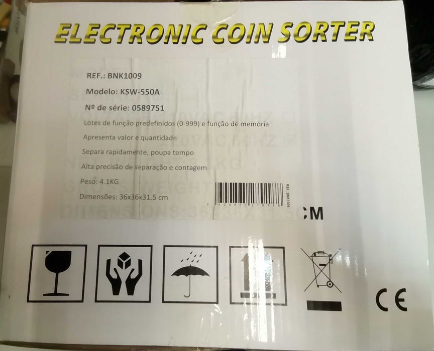 Contador de Moedas Euro