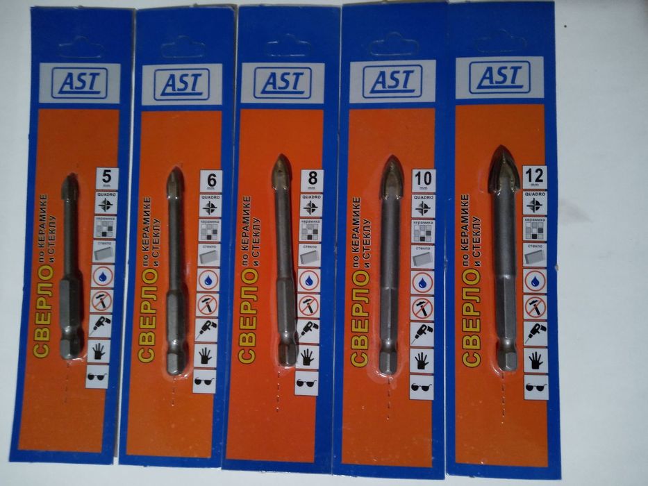 Сверло-коронка на УШМ-(болгарку) керамогранит/мрамор/гранит 6-80 mm