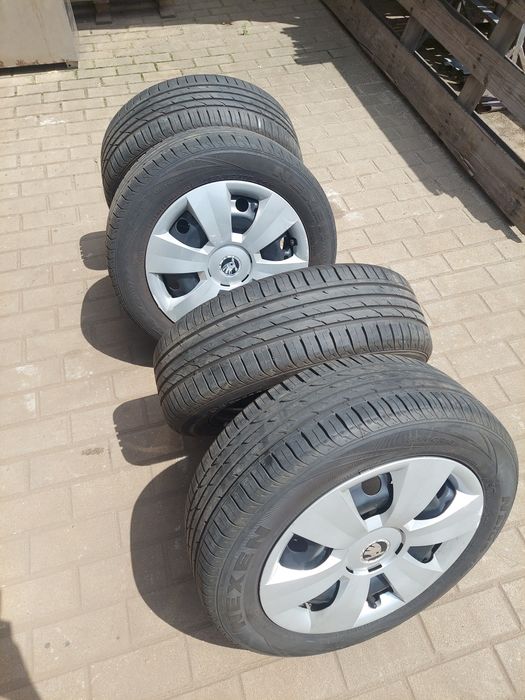 Komplet kół 5x100 Skoda 6.0 X 15 Opony letnie 185 60 R15 84H Ładne!