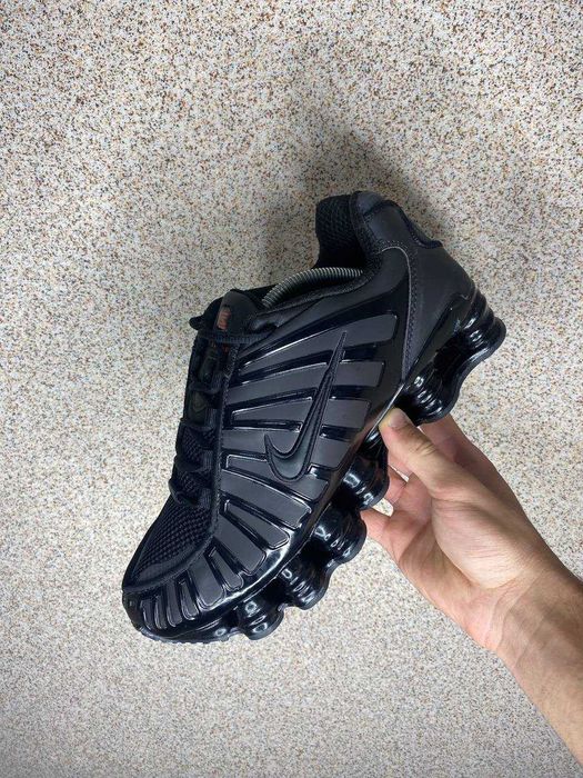 Змінюють колір Кросівки Nike Shox TL Black \ Red найк шокс чорні