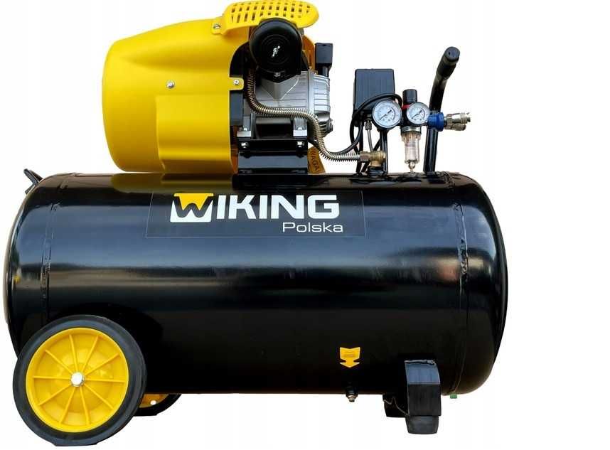 10Bar KOMPRESOR Wiking 100L olejowy tłokowy sprężarka pompa powietrza