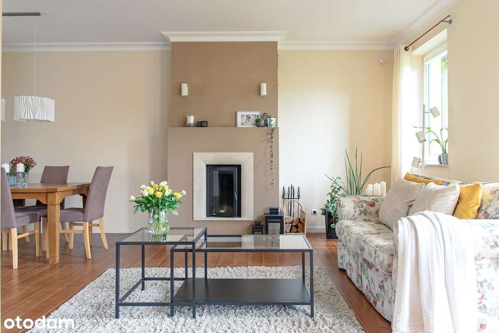 Wygodny dom w zabudowie szeregowej,dobry rozkład,ogród, pompa ciepła