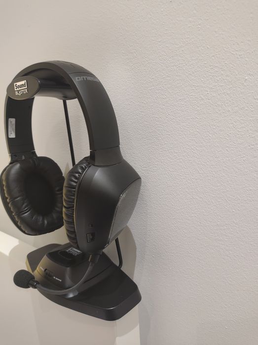 Sound Blaster Tactic Omega 3D słuchawki nauszne bezprzewodowe mikrofon