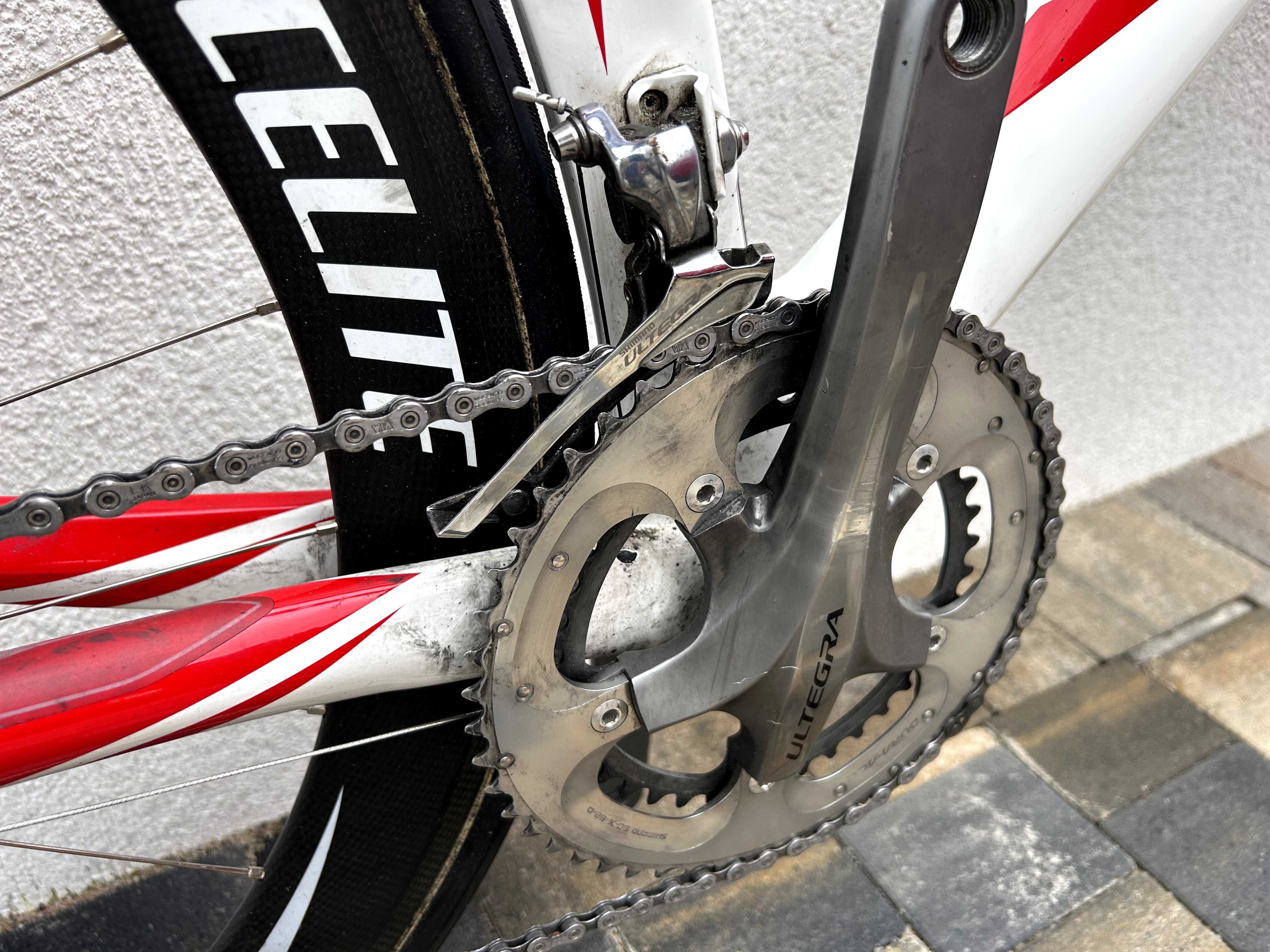 Rower Ridley Dean RS na kołach karbonowych i Ultegrze - czasówka