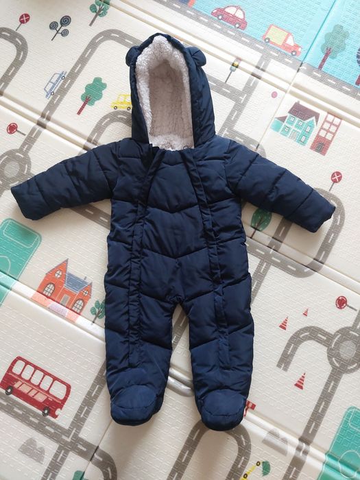Демісезонний комбінезон Matalan синій розмір 74 (6- 9 міс)