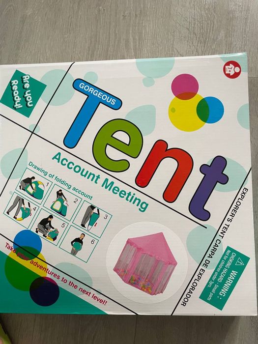 Нова дитяча рожева палатка