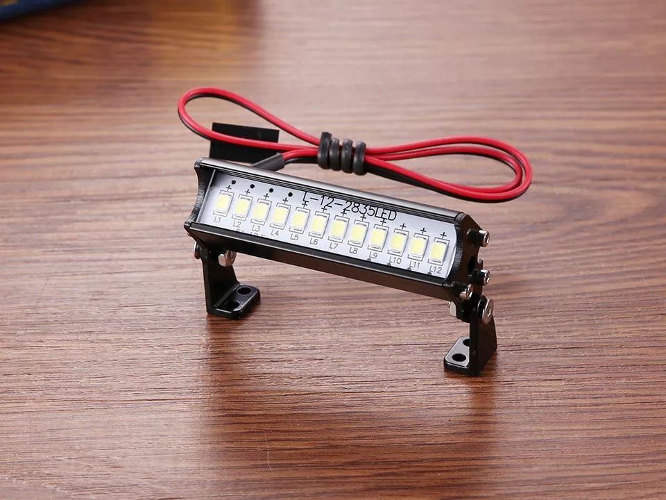 Listwa LED bar Lightbar oświetlenie rc 55mm 1:10 1:12 1:16 SCX TRX MST
